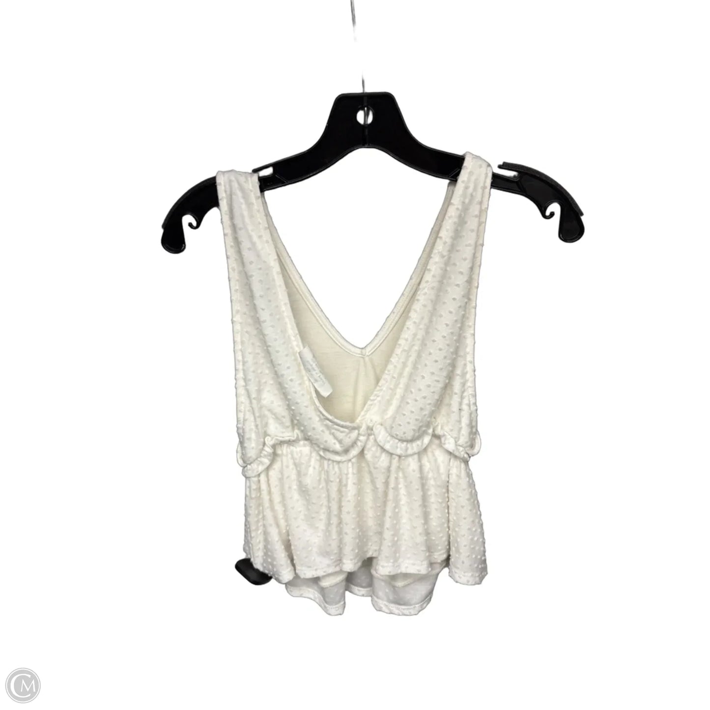 Top Sleeveless By Sadie & Sage In White, Size: M
