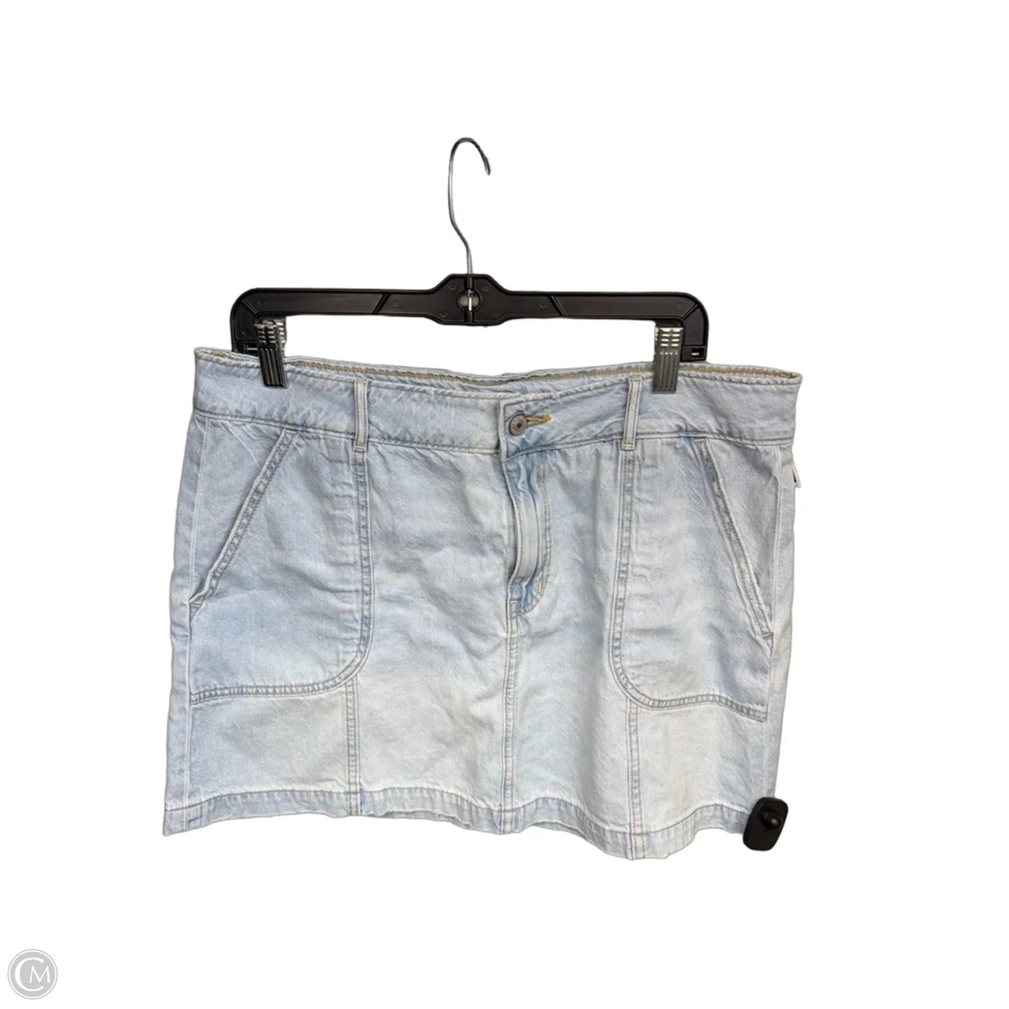 Skirt Mini & Short By American Eagle In Blue Denim, Size: 16