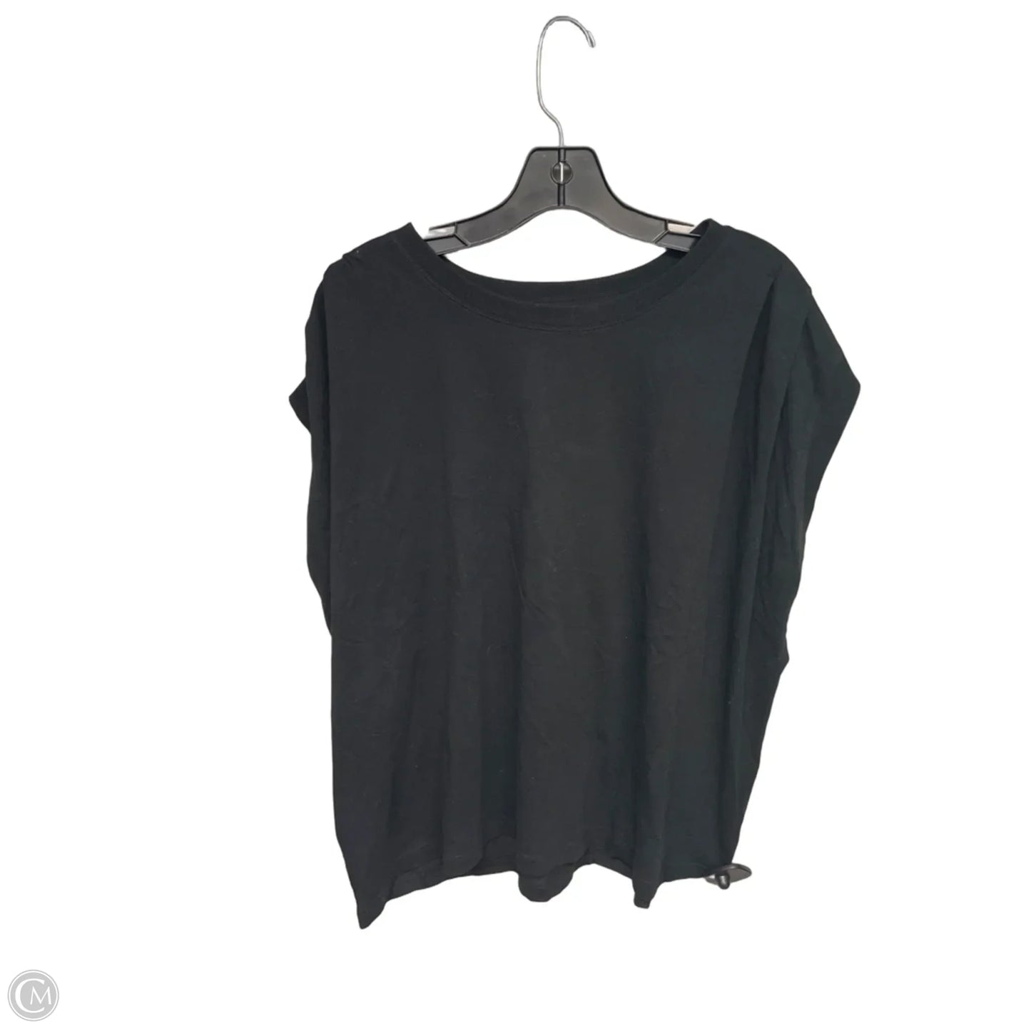 Top Short Sleeve Basic By Loft In Black, Size: Xl