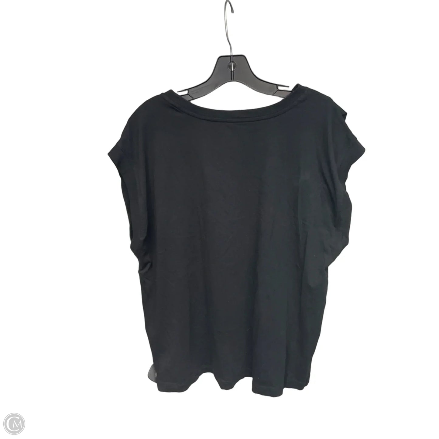 Top Short Sleeve Basic By Loft In Black, Size: Xl