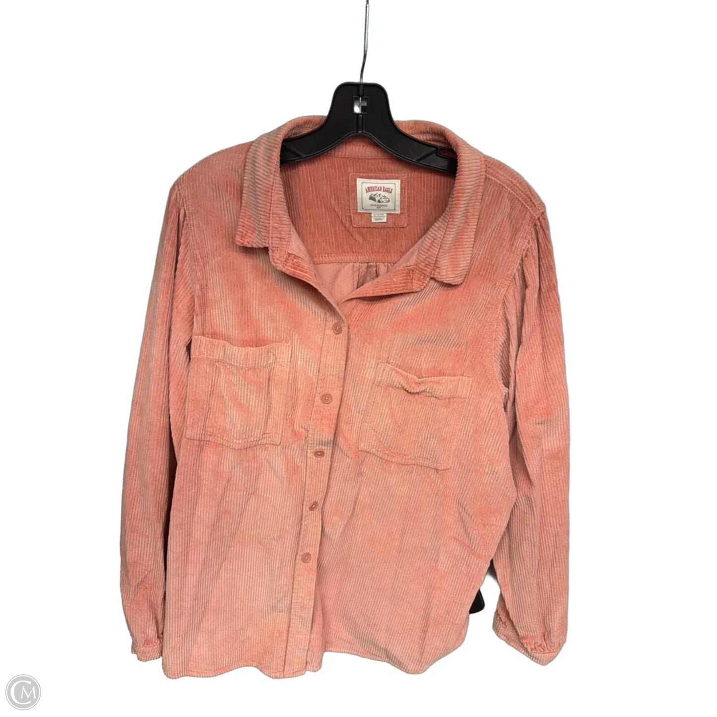 Top Long Sleeve By American Eagle In Pink, Size: Xl