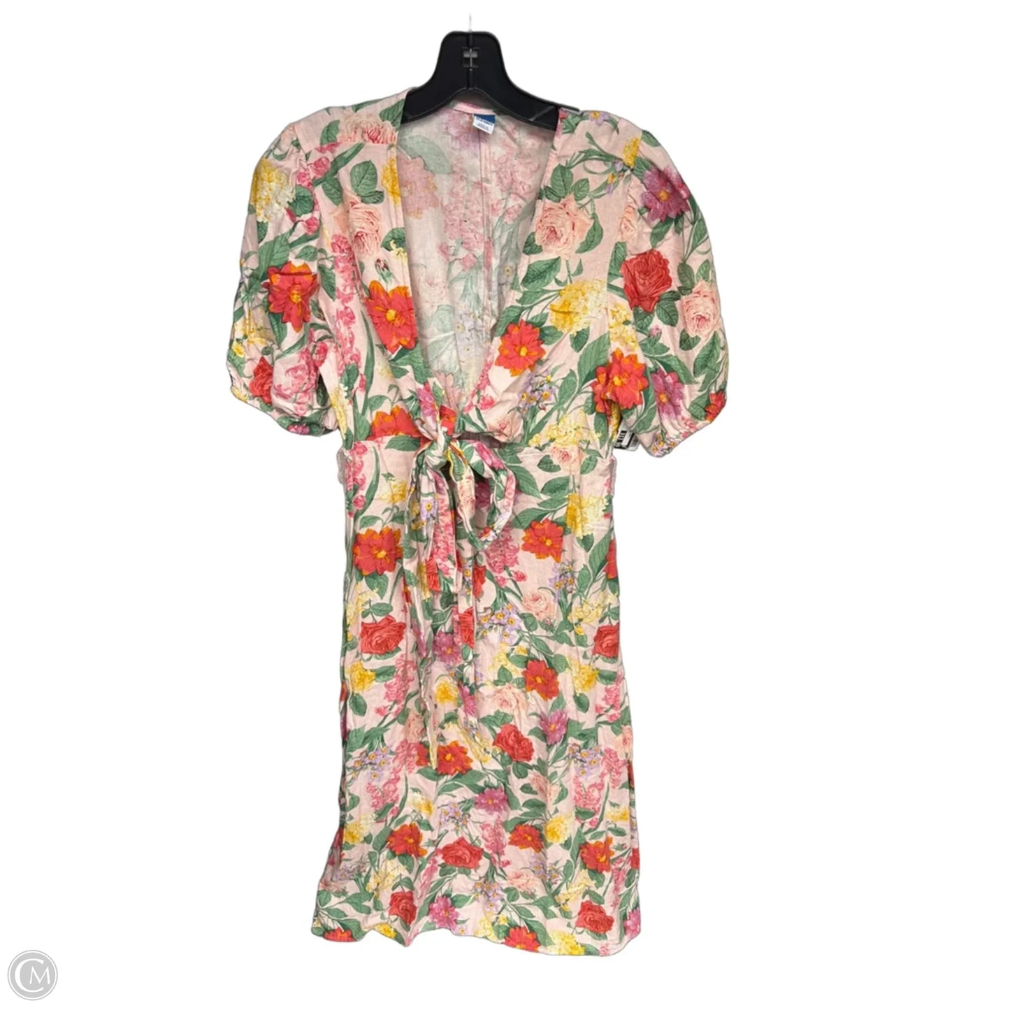 Dress Casual Maxi By Old Navy In Pink & Yellow, Size: L