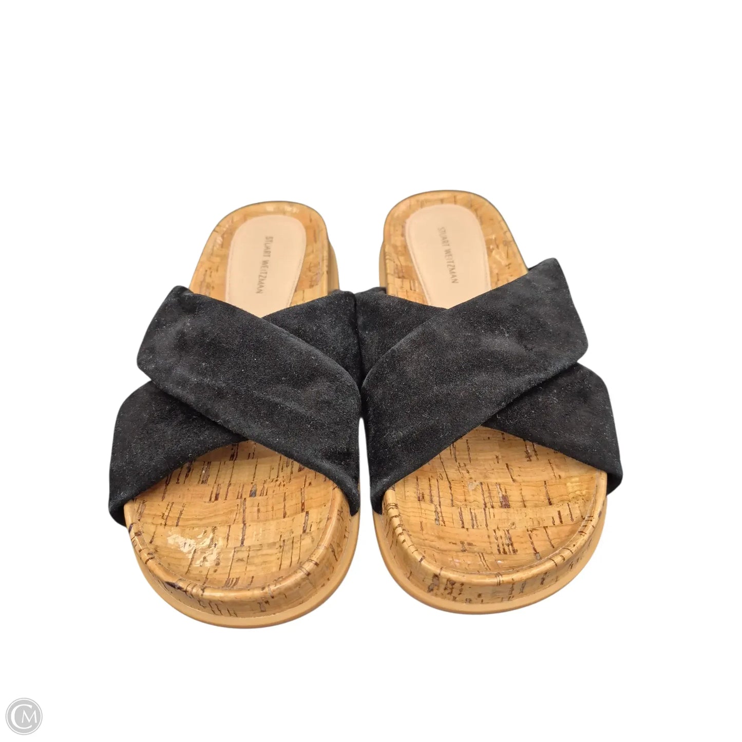 Sandals Designer By Stuart Weitzman In Black, Size: 7