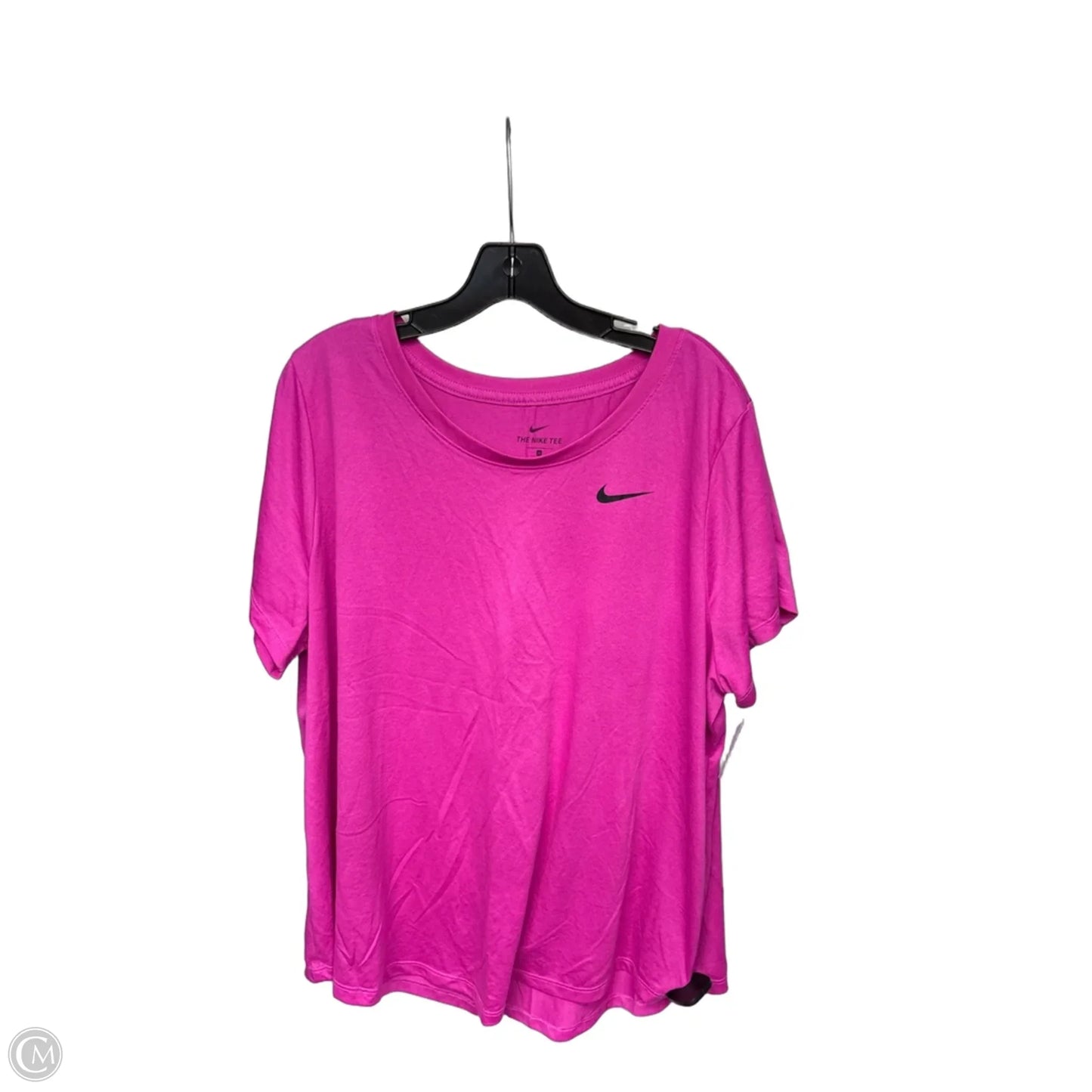Athletic Top Short Sleeve By Nike Apparel In Pink, Size: 2x