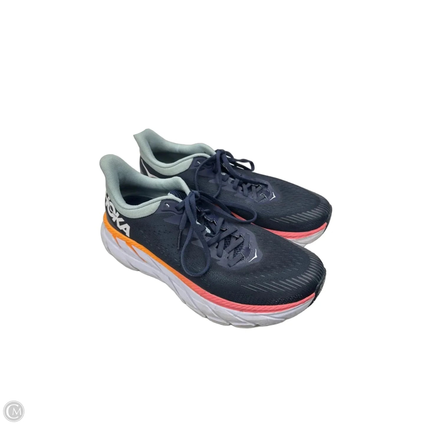 Shoes Athletic By Hoka In Blue & Orange, Size: 8