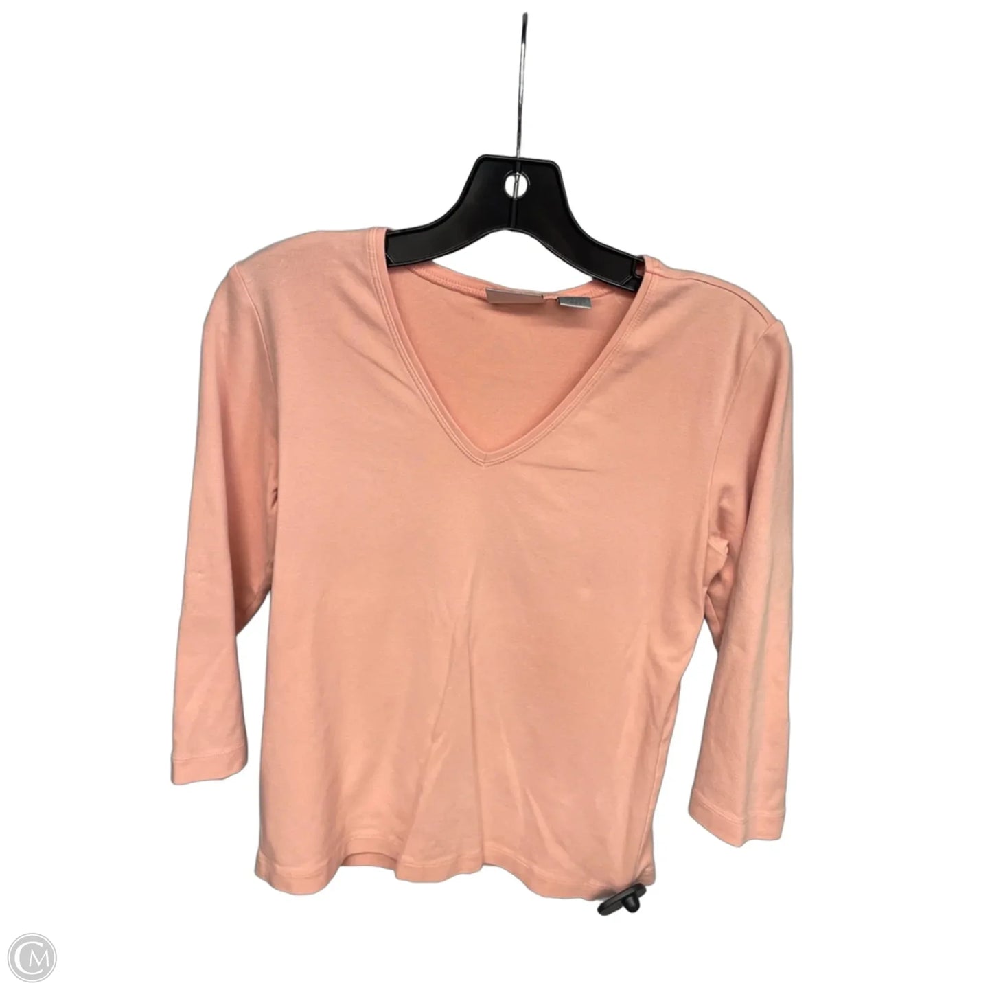 Top 3/4 Sleeve By Chicos In Peach, Size: Xs
