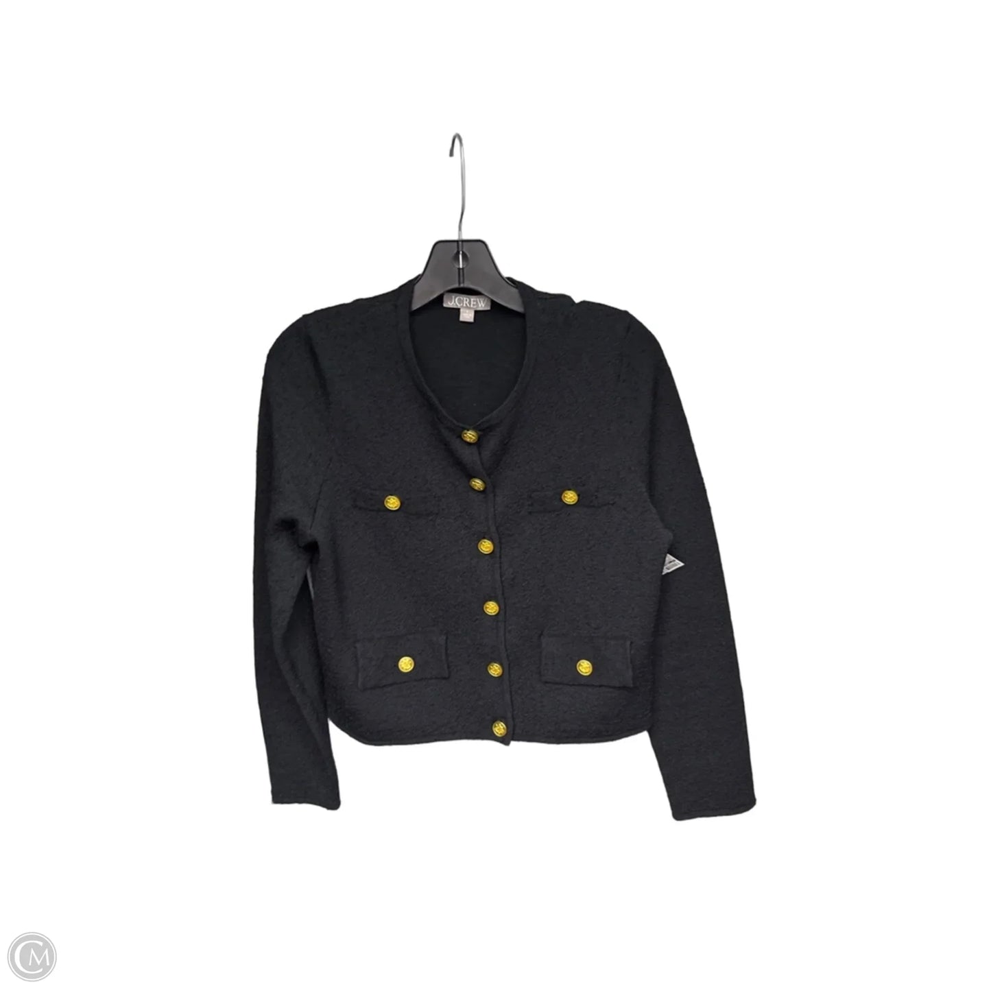Sweater By J. Crew In Black & Gold, Size: S