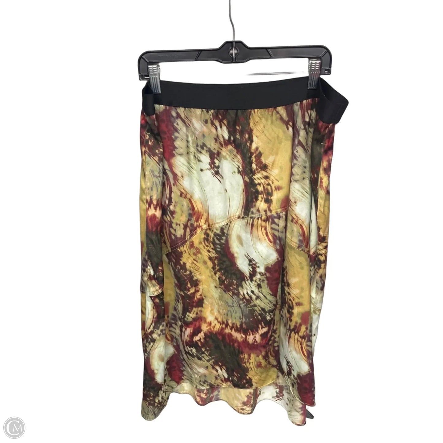 Skirt Maxi By Simply Vera In Green & Yellow, Size: Xl