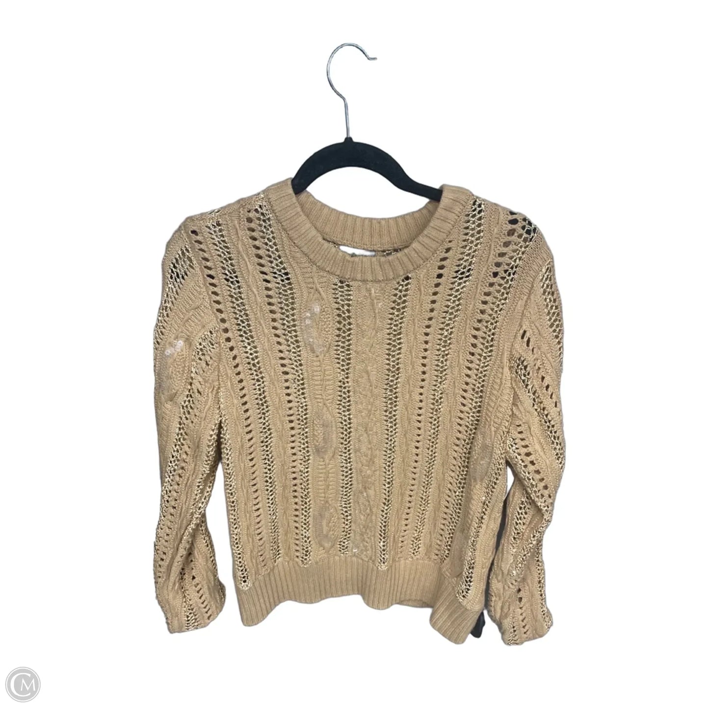 Sweater By Style And Company In Tan, Size: Lp