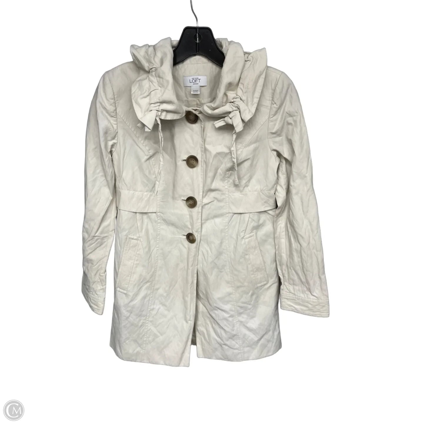 Jacket Other By Loft In Cream, Size: Xxsp