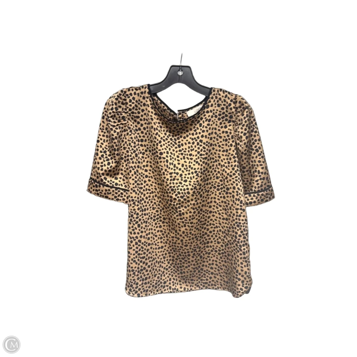 Top Short Sleeve By Loft In Animal Print, Size: M