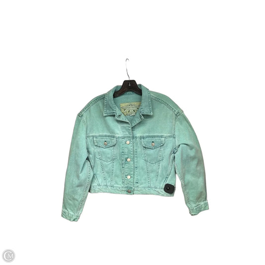 Jacket Denim By Banana Republic In Aqua, Size: Xs