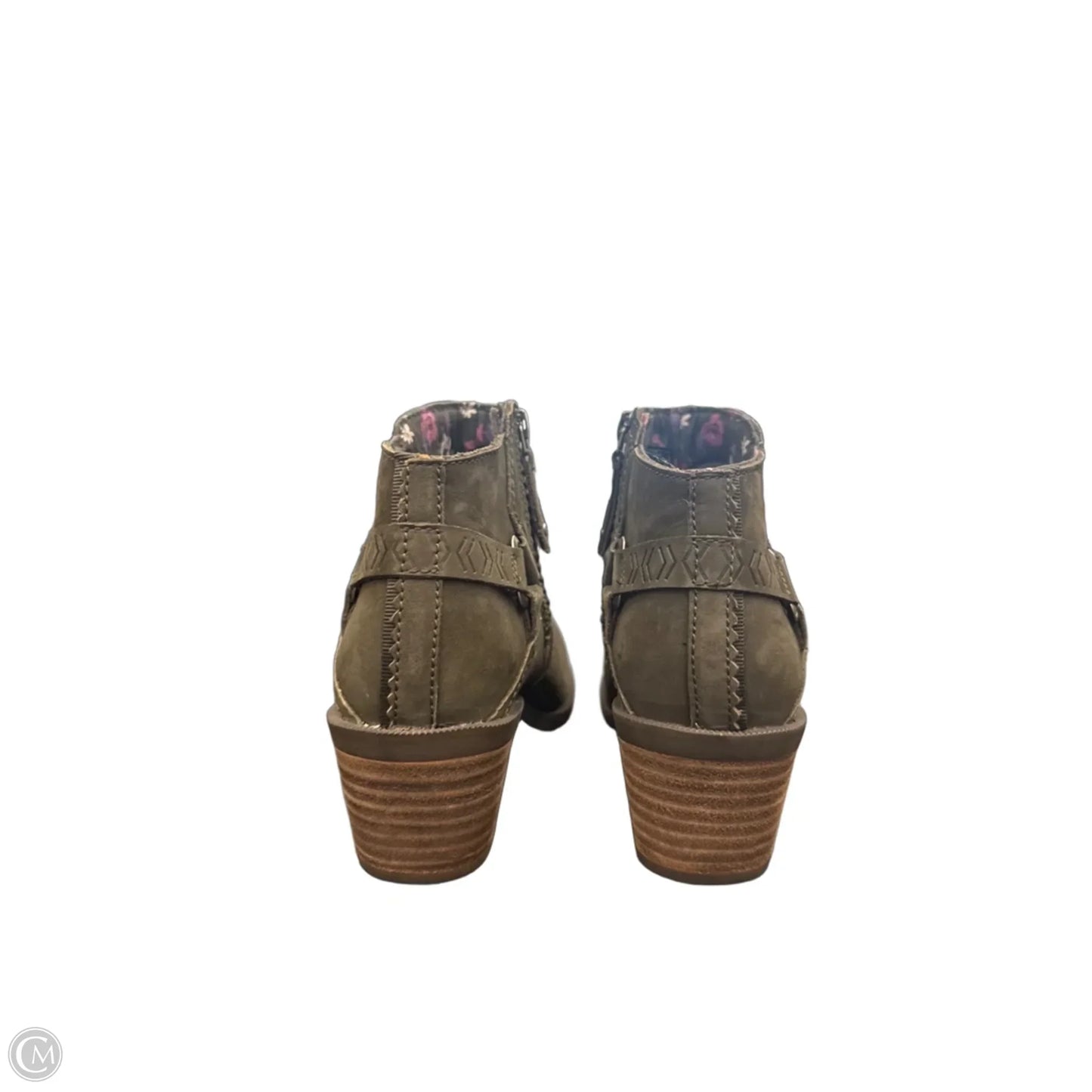 Boots Ankle Heels By Teva In Green, Size: 6.5
