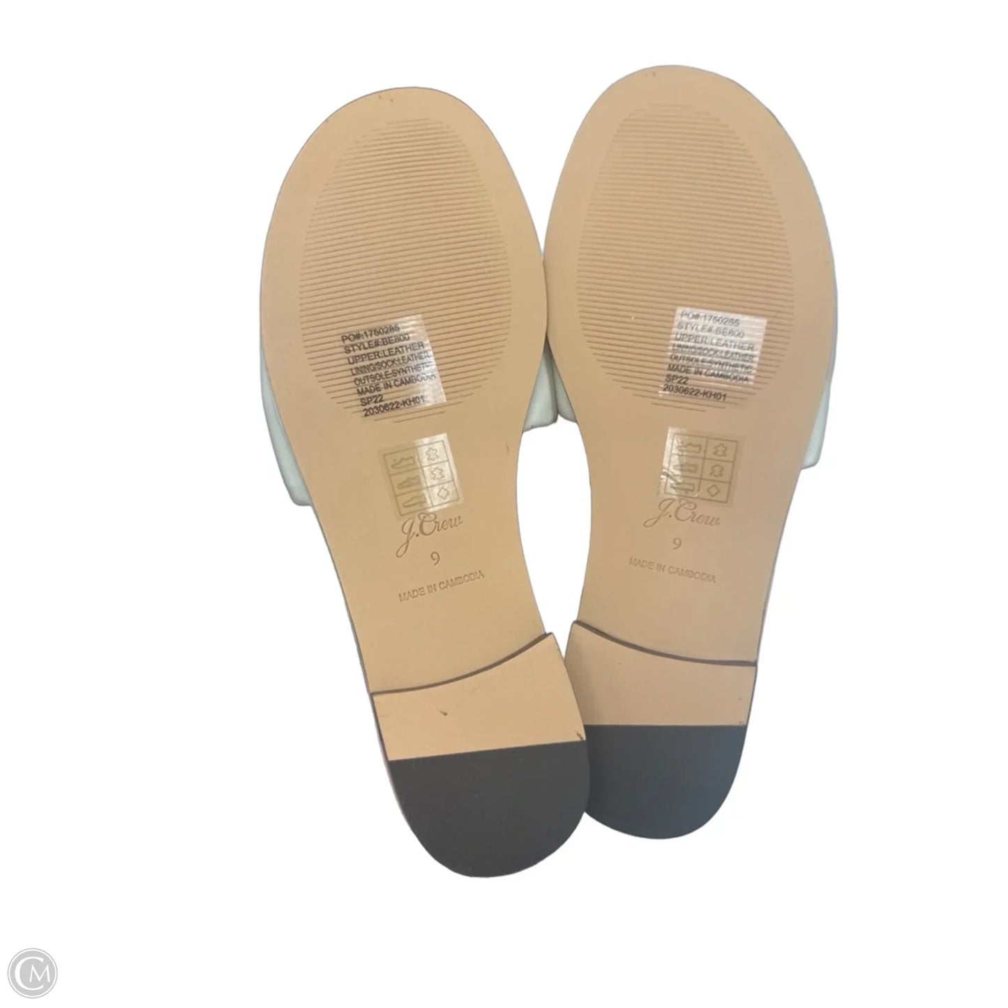 Sandals Flats By J. Crew In Cream, Size: 9
