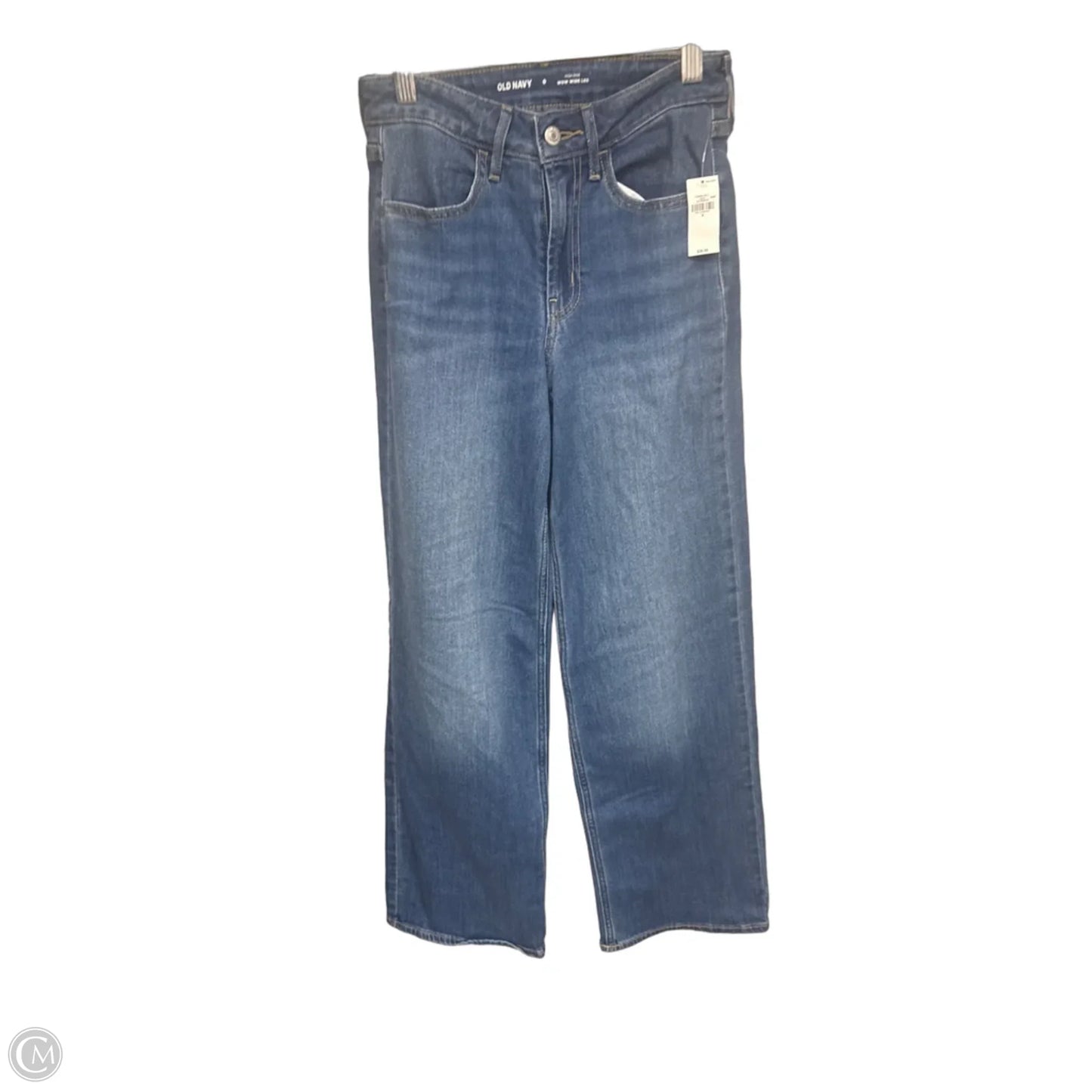 Jeans Wide Leg By Old Navy In Blue Denim, Size: 0