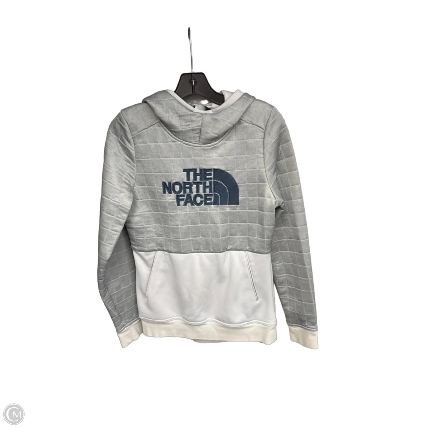 Athletic Sweatshirt Hoodie By The North Face In Grey, Size: S