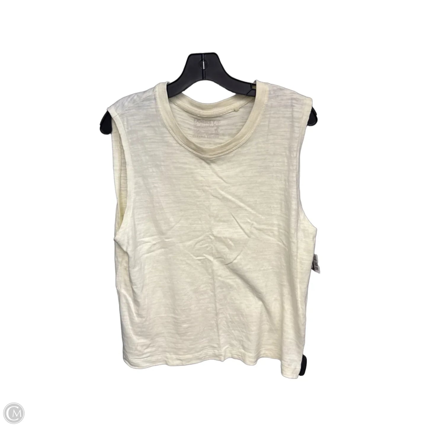Top Sleeveless By Faherty In Yellow, Size: S