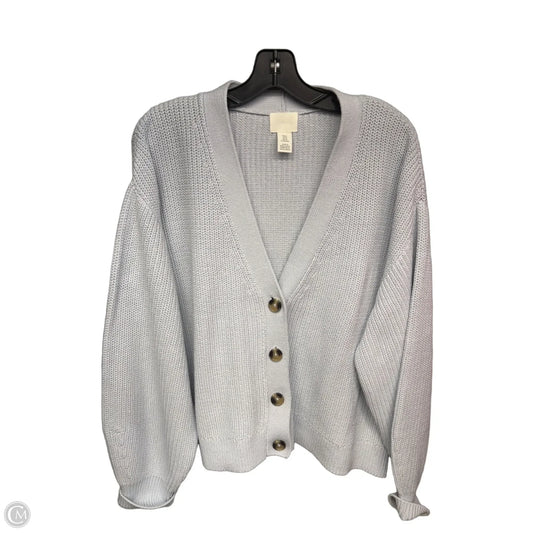 Cardigan By H&m In Blue, Size: Xl