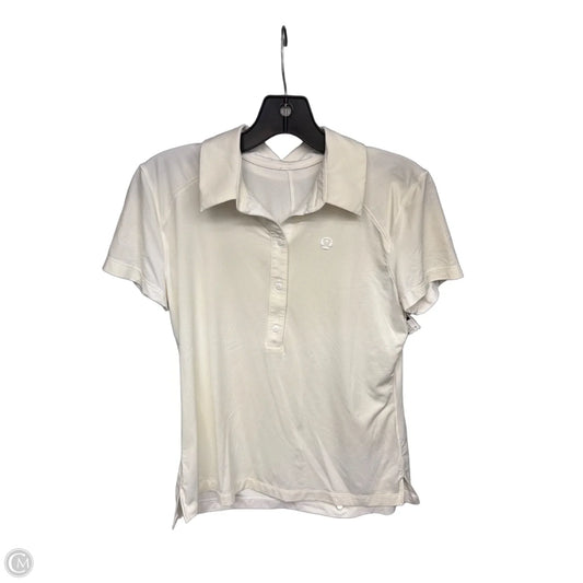 Athletic Top Short Sleeve By Lululemon In Cream