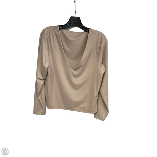 Top Long Sleeve By Old Navy In Tan, Size: Xl