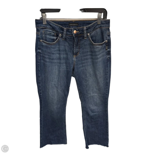 Jeans Cropped By Silver In Blue Denim, Size: 8