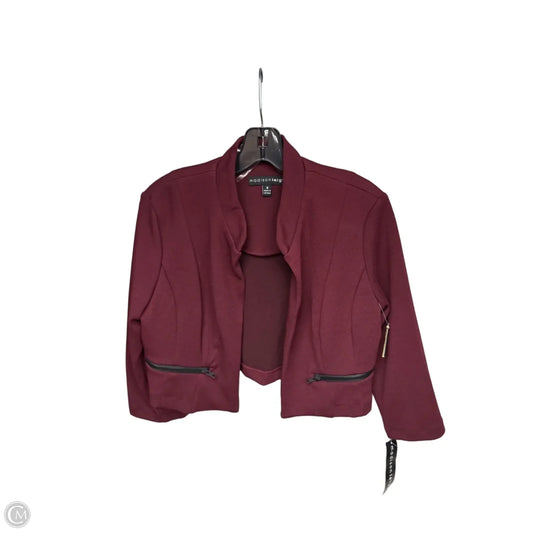 Blazer By Madison Leigh In Maroon, Size: 8