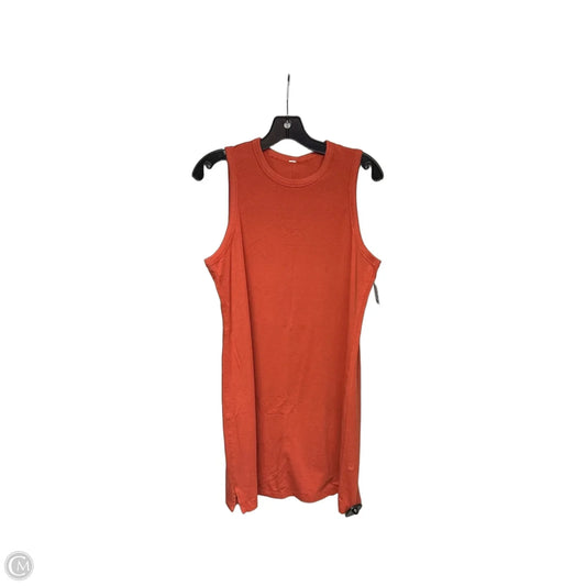 Dress Casual Midi By Lululemon In Orange, Size: M