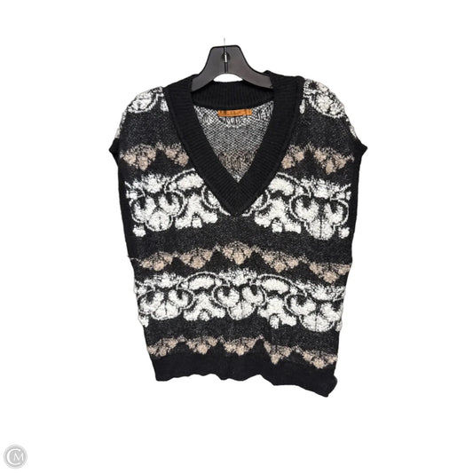 Sweater By Belldini In Black & Tan, Size: L