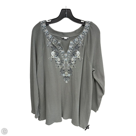 Tunic Long Sleeve By J. Jill In Green, Size: Xl