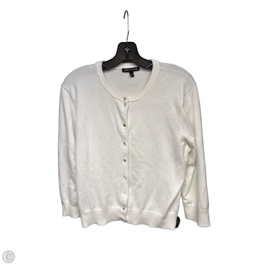 Cardigan By Cable And Gauge In White, Size: L
