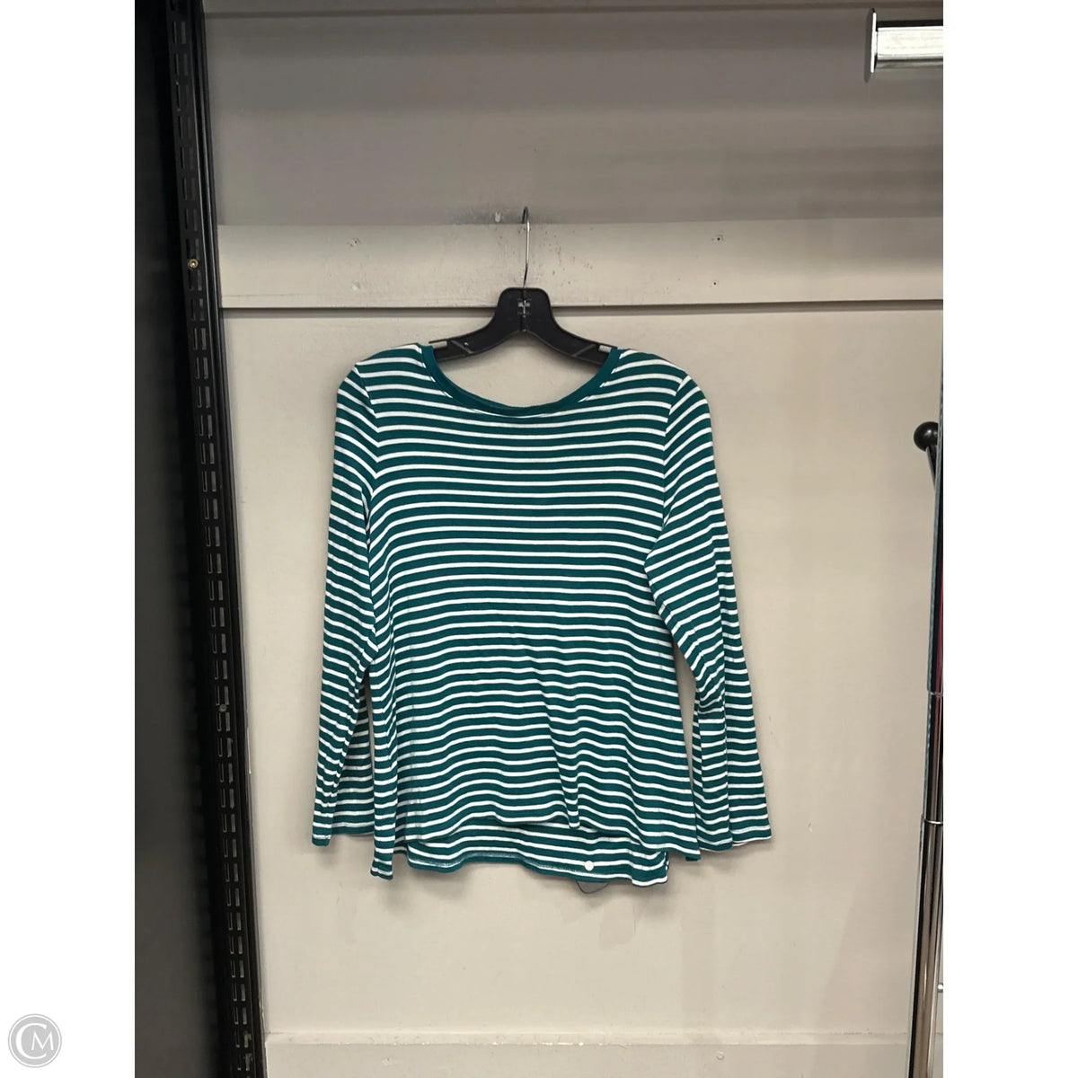 Top Long Sleeve By J. Jill In Striped Pattern, Size: Mp