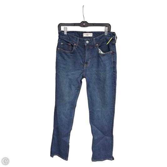 Jeans Straight By Abercrombie And Fitch In Blue Denim, Size: 6l