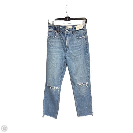 Jeans Straight By Abercrombie And Fitch In Blue Denim, Size: 6
