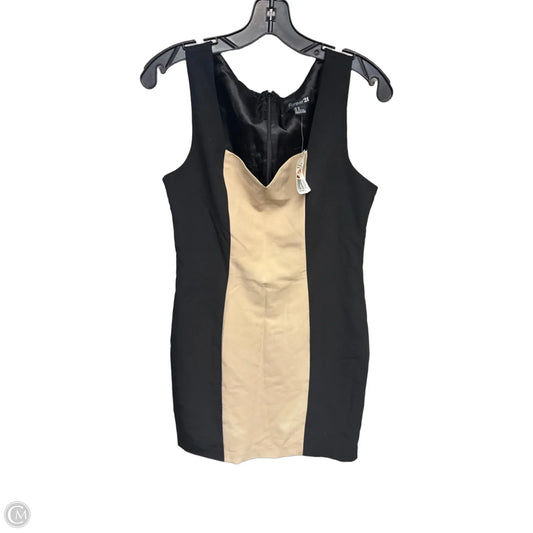 Dress Work By Forever 21 In Black & Tan, Size: M