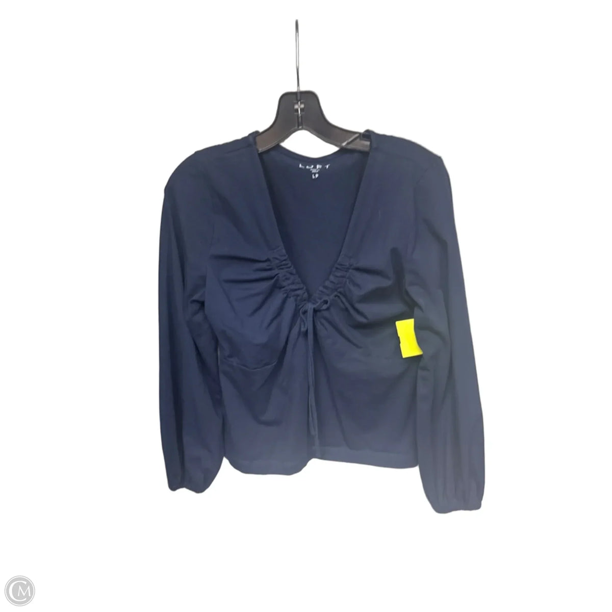 Top Long Sleeve By Loft In Navy, Size: Lp