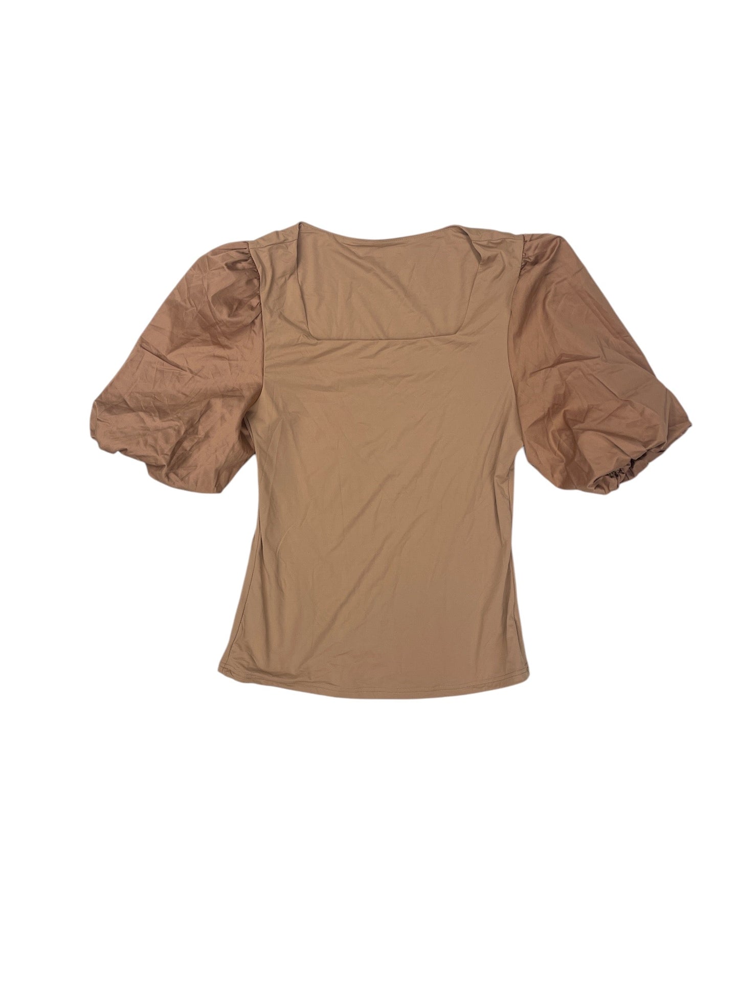 Top Short Sleeve By Clothes Mentor In Brown, Size: L