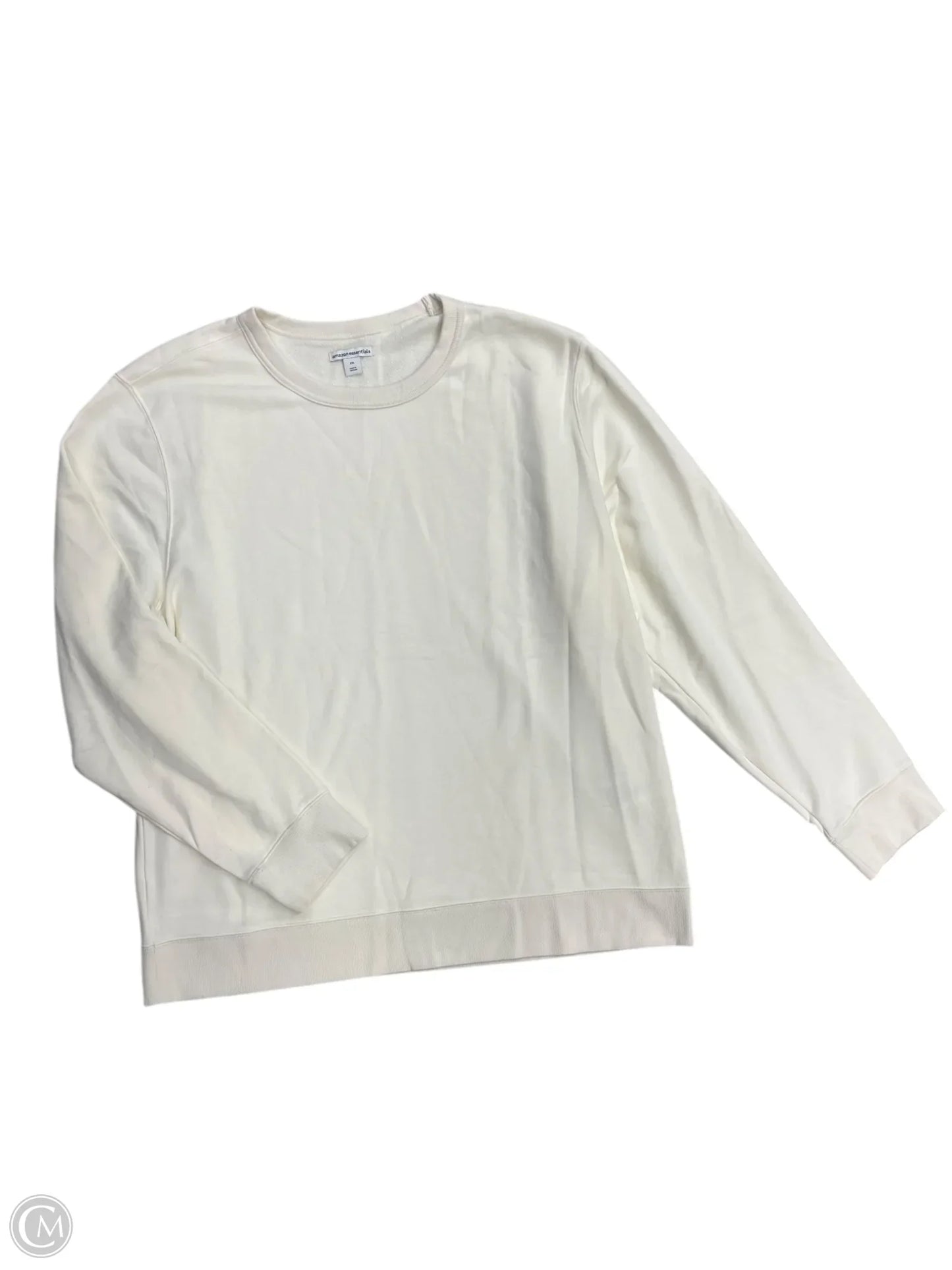 Sweatshirt Crewneck By Amazon Essentials In Cream, Size: Xxl