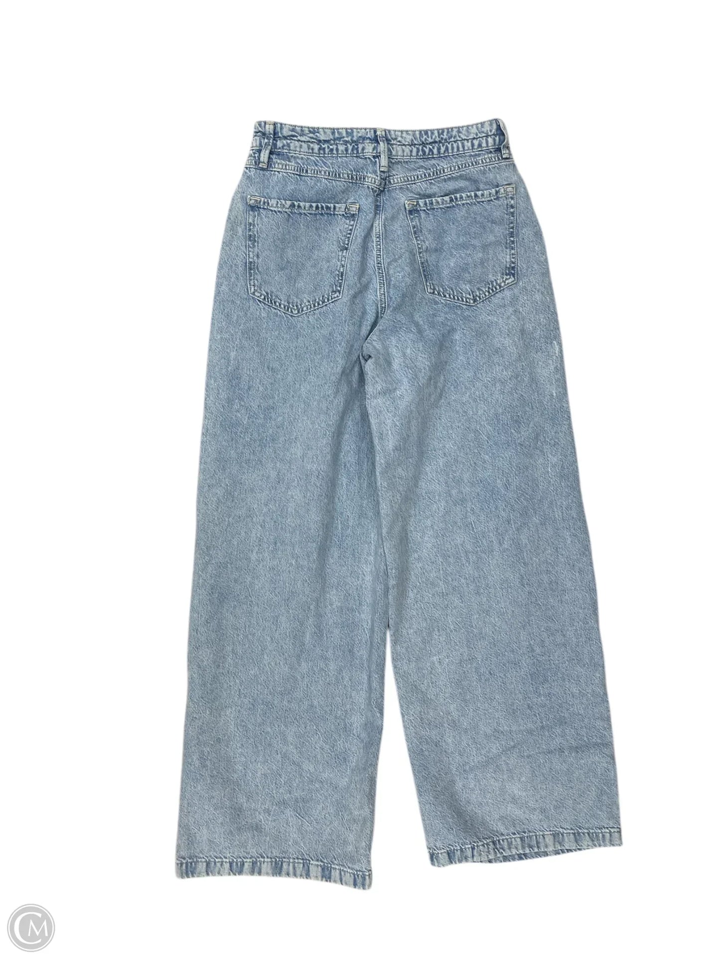 Jeans Wide Leg By Forever 21 In Blue Denim, Size: 4