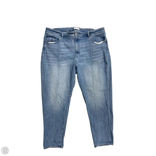 Jeans Skinny By Loft In Blue Denim, Size: 18