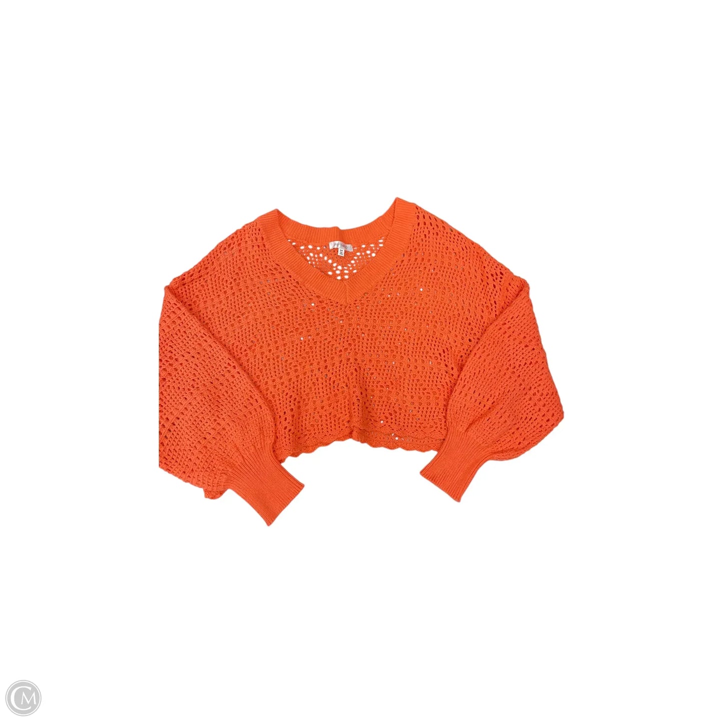 Top Long Sleeve By Clothes Mentor In Orange, Size: M
