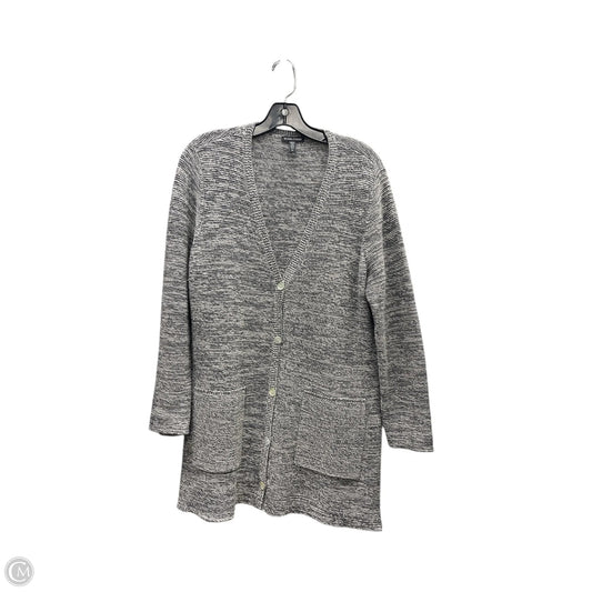 Sweater Cardigan By Eileen Fisher In Grey, Size: S