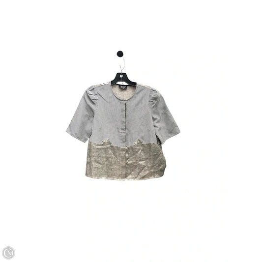 Top Short Sleeve by Creatures of the Wind In Black & Tan, Size: 2