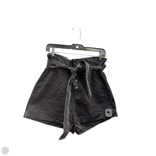 Shorts By Topshop In Black Denim, Size: 8
