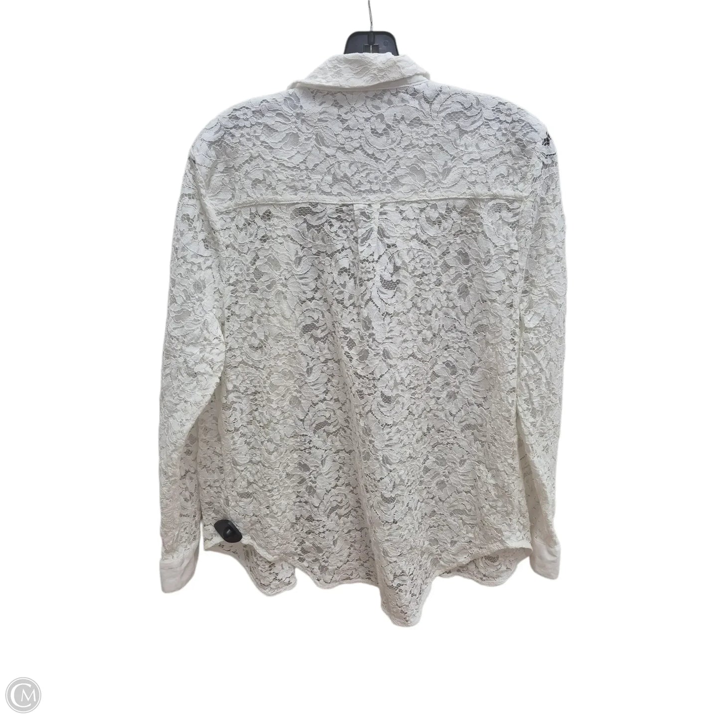 Top Long Sleeve By Simply Vera In White, Size: Xl