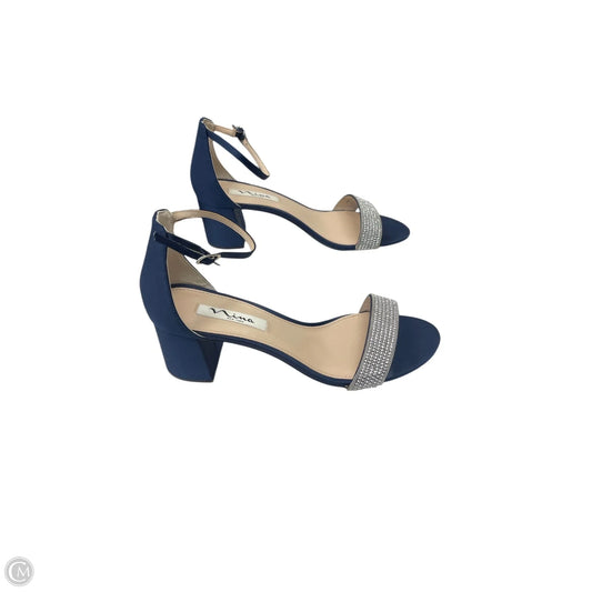 Shoes Heels Block By Nina In Blue, Size: 8.5
