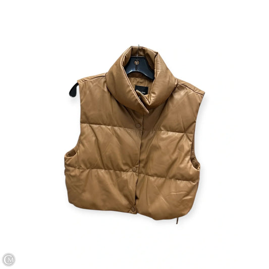 Vest Puffer & Quilted By Love Tree In Brown, Size: S