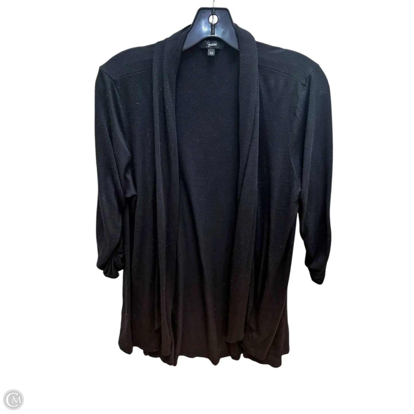 Cardigan By Clothes Mentor In Black, Size: 1x