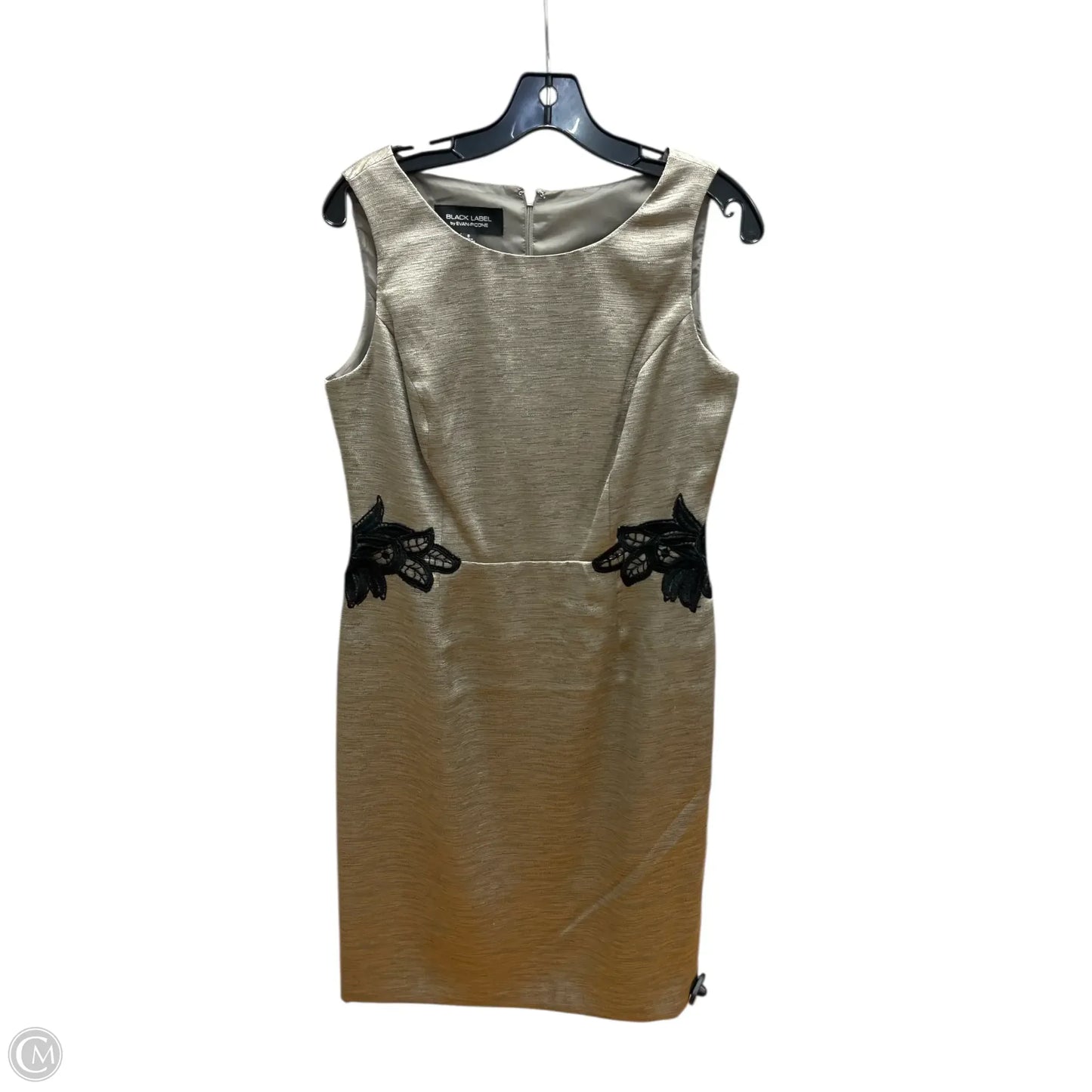 Dress Party Midi By Evan-picone In Gold, Size: 8