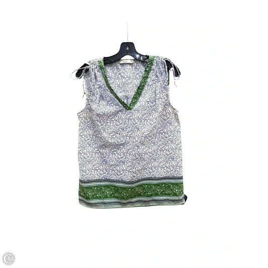 Top Sleeveless By Dalia In Blue & Green, Size: S