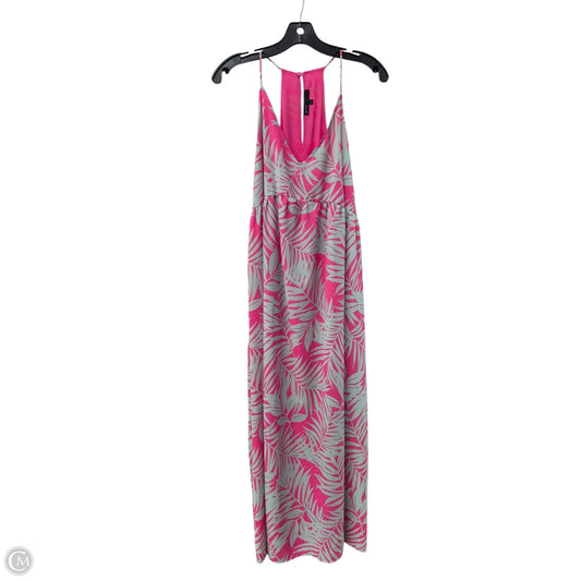 Dress Casual Maxi By Gibson In Grey & Pink, Size: L